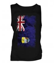 Saint Helena Grunge Flag Mens Vest