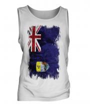 Saint Helena Grunge Flag Mens Vest