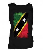 Saint Kitts And Nevis Grunge Flag Mens Vest