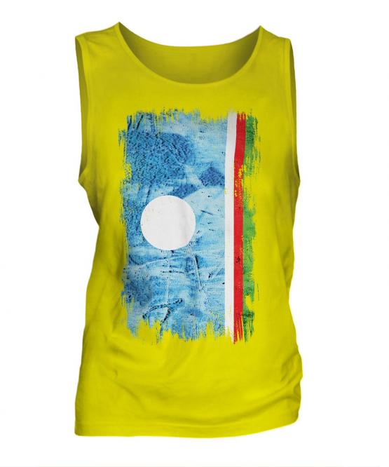 Sakha Republic Grunge Flag Mens Vest