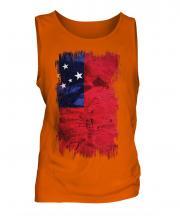 Samoa Grunge Flag Mens Vest