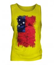 Samoa Grunge Flag Mens Vest