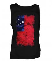 Samoa Grunge Flag Mens Vest