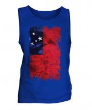 Samoa Grunge Flag Mens Vest