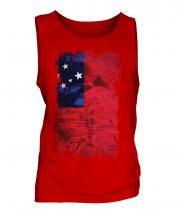 Samoa Grunge Flag Mens Vest