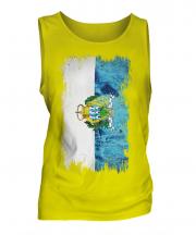 San Marino Grunge Flag Mens Vest