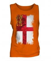 Sark Grunge Flag Mens Vest