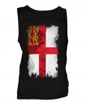 Sark Grunge Flag Mens Vest