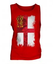 Sark Grunge Flag Mens Vest