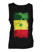 Senegal Grunge Flag Mens Vest