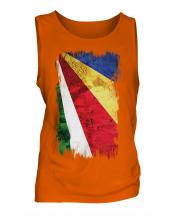 Seychelles Grunge Flag Mens Vest