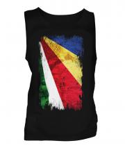 Seychelles Grunge Flag Mens Vest