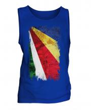 Seychelles Grunge Flag Mens Vest