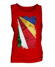 Seychelles Grunge Flag Mens Vest