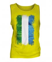 Sierra Leone Grunge Flag Mens Vest