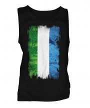 Sierra Leone Grunge Flag Mens Vest