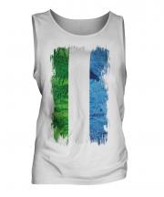 Sierra Leone Grunge Flag Mens Vest