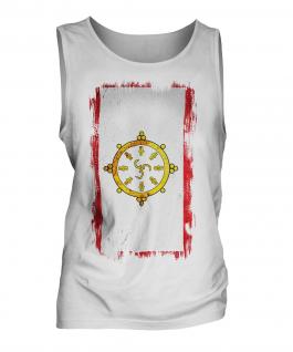 Sikkim Grunge Flag Mens Vest