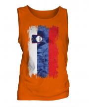 Slovenia Grunge Flag Mens Vest