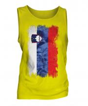 Slovenia Grunge Flag Mens Vest