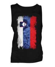 Slovenia Grunge Flag Mens Vest