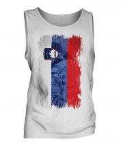 Slovenia Grunge Flag Mens Vest