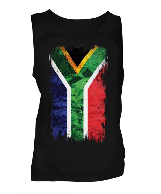 South Africa Grunge Flag Mens Vest