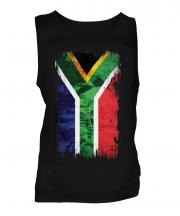 South Africa Grunge Flag Mens Vest