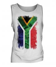 South Africa Grunge Flag Mens Vest