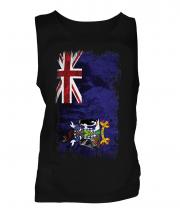 South Georgia Grunge Flag Mens Vest