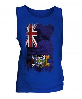 South Georgia Grunge Flag Mens Vest