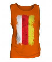 South Ossetia Grunge Flag Mens Vest