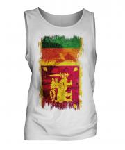 Sri Lanka Grunge Flag Mens Vest