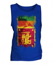 Sri Lanka Grunge Flag Mens Vest