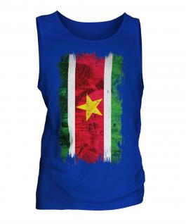 Suriname Grunge Flag Mens Vest