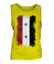 Syria Grunge Flag Mens Vest