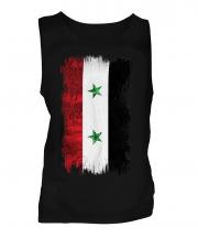Syria Grunge Flag Mens Vest