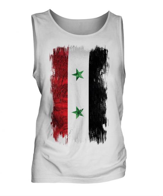 Syria Grunge Flag Mens Vest