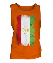 Tajikistan Grunge Flag Mens Vest
