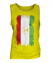 Tajikistan Grunge Flag Mens Vest
