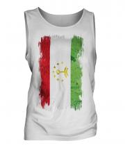 Tajikistan Grunge Flag Mens Vest