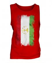 Tajikistan Grunge Flag Mens Vest