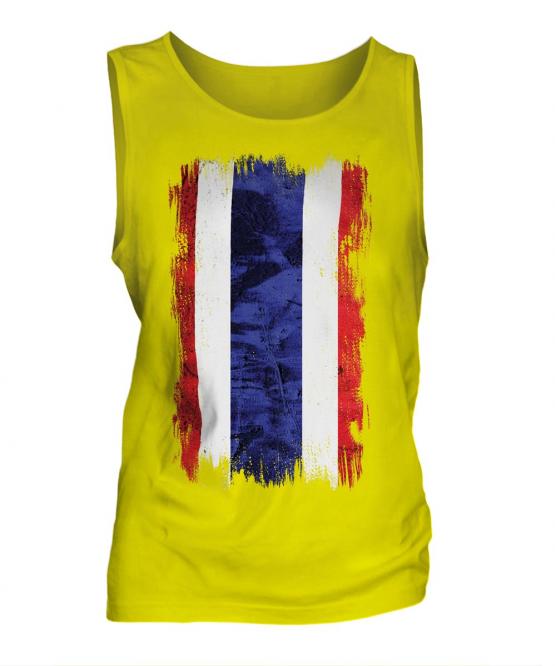 Thailand Grunge Flag Mens Vest