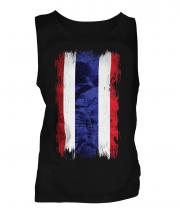Thailand Grunge Flag Mens Vest