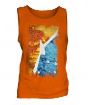 Tierra Del Fuego Province Grunge Flag Mens Vest