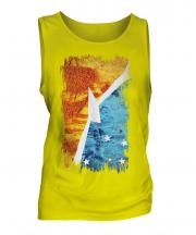 Tierra Del Fuego Province Grunge Flag Mens Vest
