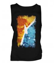 Tierra Del Fuego Province Grunge Flag Mens Vest