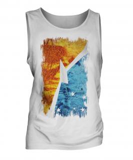 Tierra Del Fuego Province Grunge Flag Mens Vest