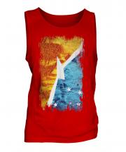 Tierra Del Fuego Province Grunge Flag Mens Vest