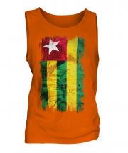 Togo Grunge Flag Mens Vest